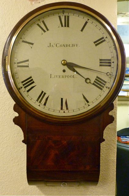 A Good Early 19th Century Drop-dial Wall Clock