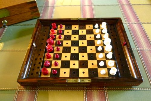 A Remarkable Jaques Boxed Travelling Chess Set