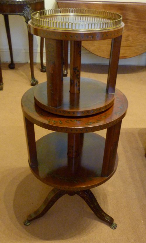 Sheraton Revival Revolving Bookcase