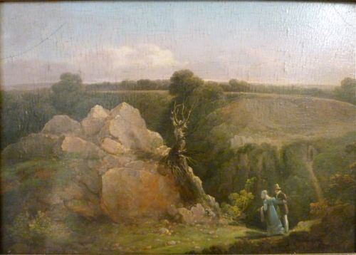 fig 1. AN INTERESTING OIL PAINTING ON PANEL