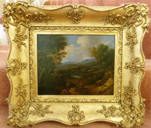 Oil Painting on Panel: A Rural Landscape