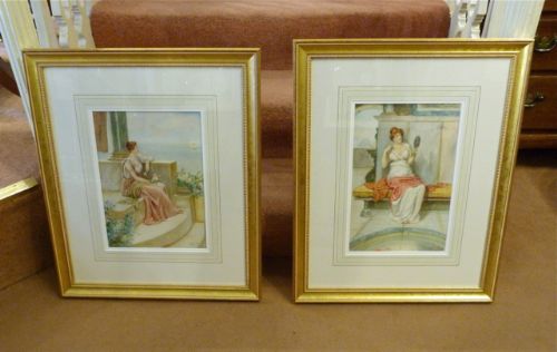 Pair of Watercolours by Mary Gow