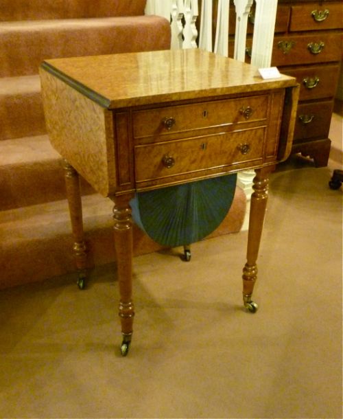 Birds' Eye Maple Lady's Sewing Table by Gillows