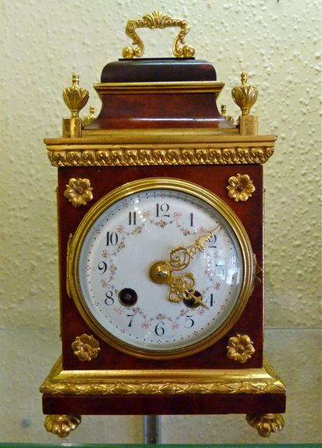 Charming French Tortoiseshell Mantel Clock