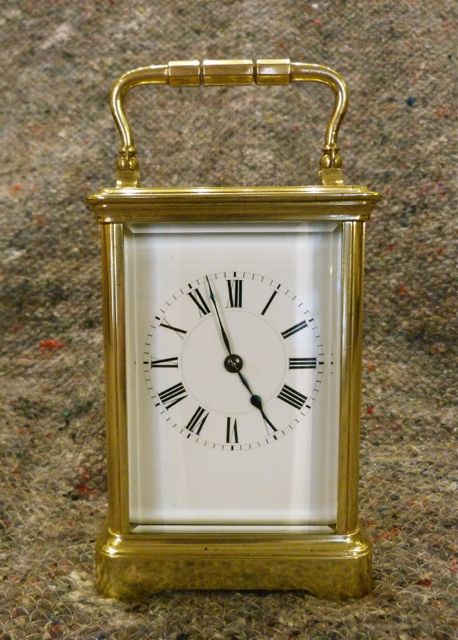 Good Large French Carriage Clock by Henri Jacot