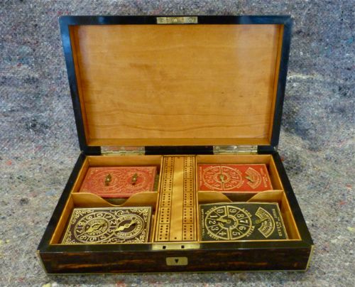 A Top Quality Victorian Fitted Games Box