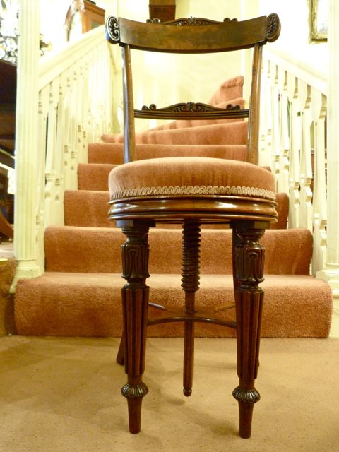 Rare Music or "Harpist's" Chair by Gillows