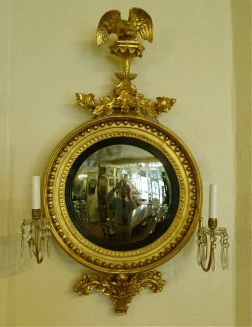 A Fine Large Regency Convex Mirror