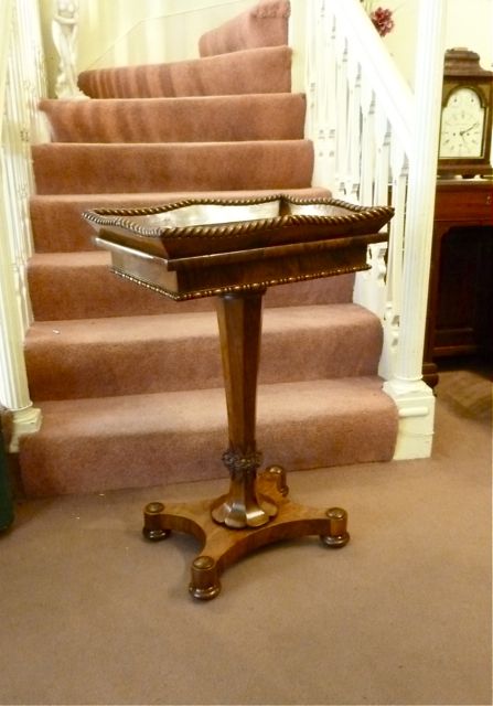 A Rare Walnut Flower or "Crocus" Table