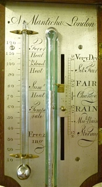 fig 2. A GOOD GEORGE III STICK BAROMETER