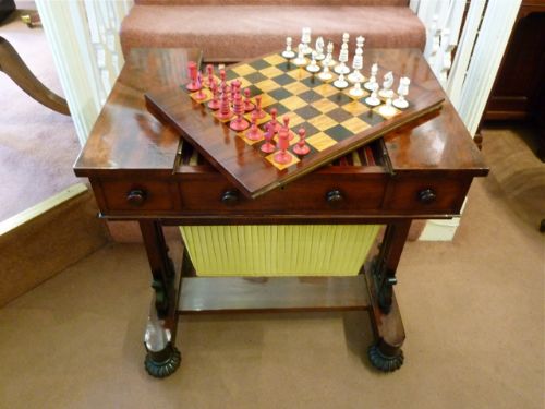 A Superb William IV Sewing/games Table