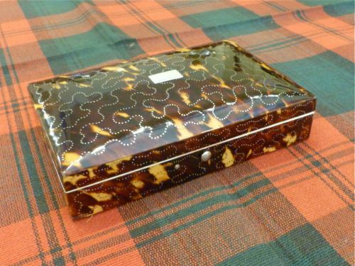 A Charming Tortoiseshell Sewing Box