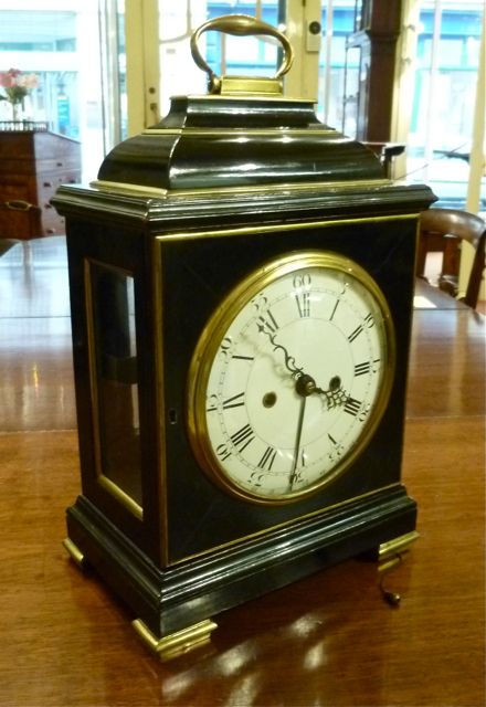 fig 1. A CHARMING SMALL 18th CENTURY VERGE BRACKET CLOCK