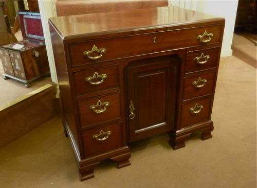 George II Mahogany "Kneehole" Dressing Chest
