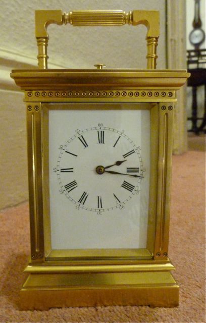 Striking/repeating Carriage Clock by Drocourt