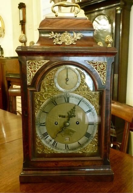18th Century Mahogany Bracket Clock