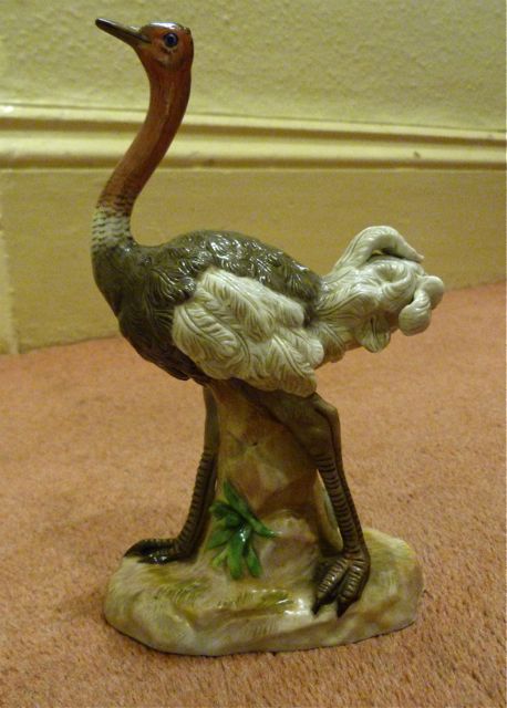 Continental Porcelain Ostrich !