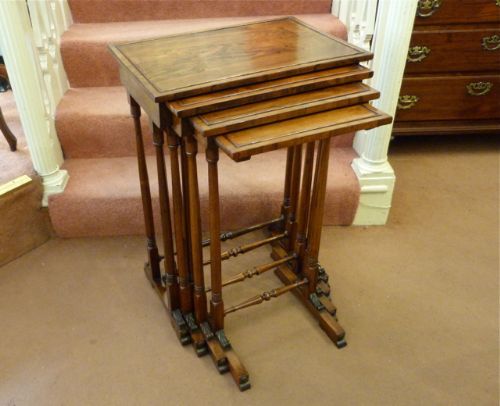 Gillows Nest of Rosewood "Quartetto" Tables