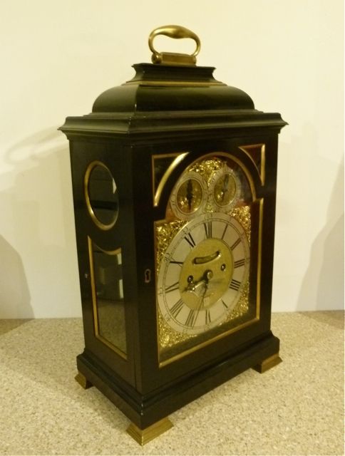 fig 1. GOOD 18th CENTURY QUARTER REPEATING BRACKET CLOCK