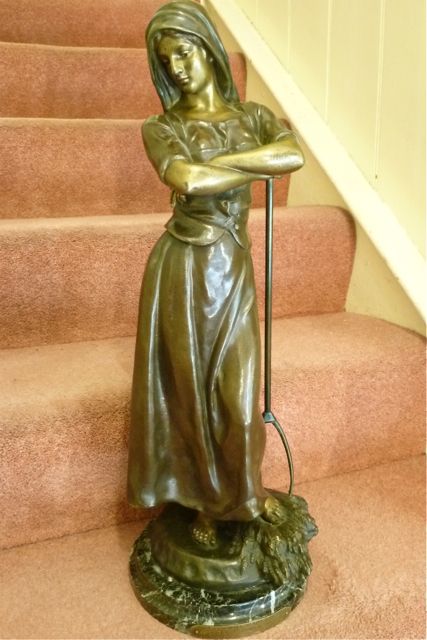 A Large Impressive French Bronze Figure