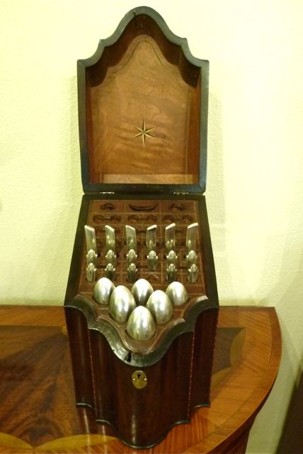 A Good George III Mahogany Knife Box