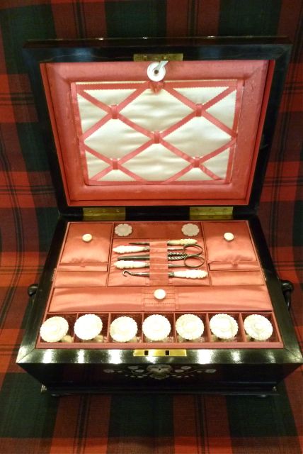 A Good Victorian Fitted Sewing Box