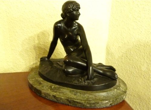 A Pretty Bronze  of a Reclining Nude