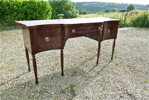 fig 1. AN IMPRESSIVE LARGE MAHOGANY SIDEBOARD