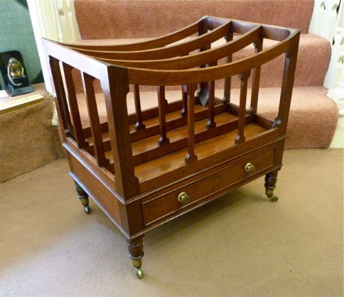 Mahogany Canterbury or Magazine Rack