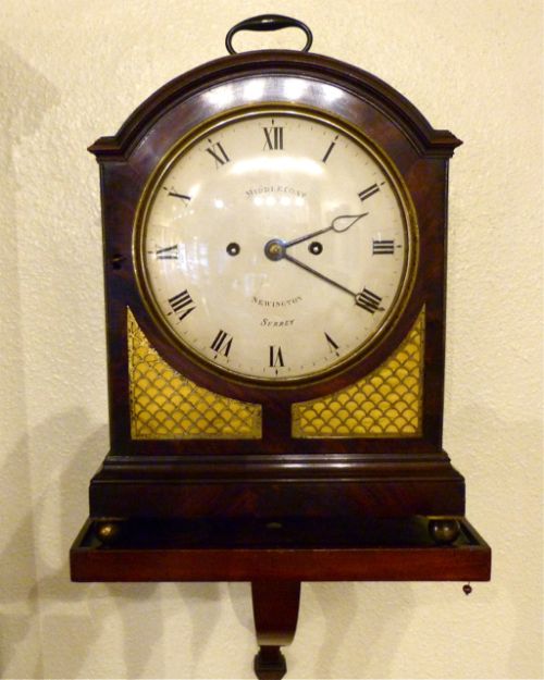 A Good George IV Mahogany Bracket Clock