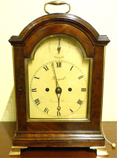 A Small 18th Century Mahogany Bracket Clock