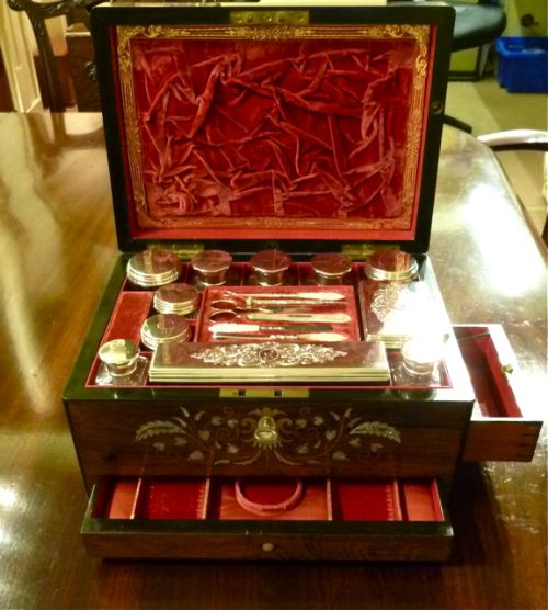 Fully Fitted Lady's Dressing & Jewellery Case