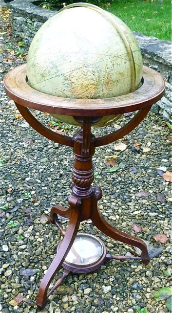 A Good Floor-standing Mahogany Globe