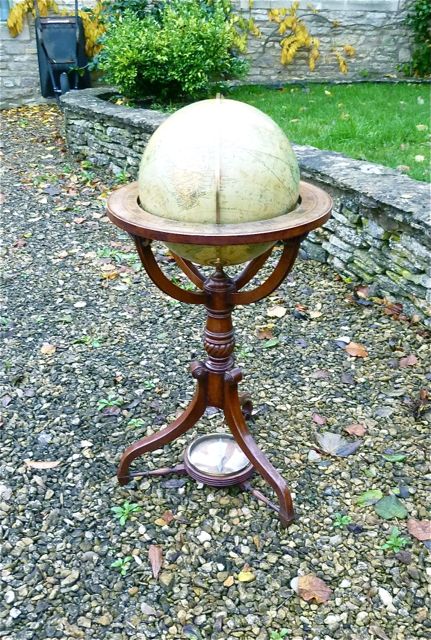 fig 1. A GOOD FLOOR-STANDING MAHOGANY GLOBE