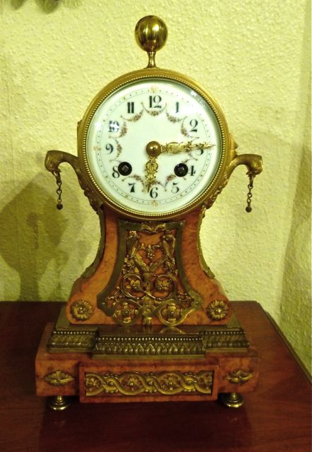 A Charming Small French Mantle Clock