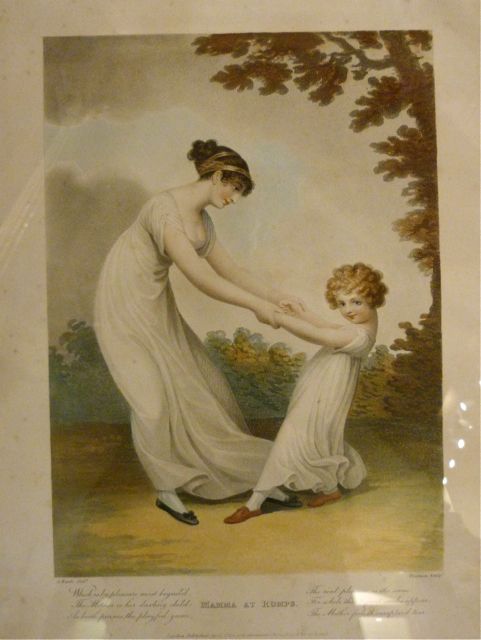 Charming Set of 4 Regency Period Stipple Engravings