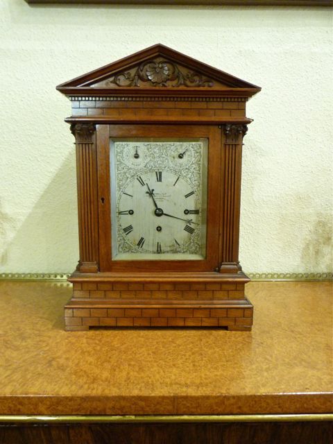 A Fine 3-Train Walnut Bracket Clock