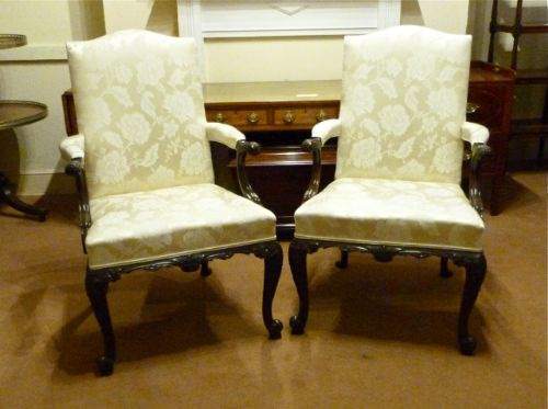 A Good Pair of "Library" Armchairs