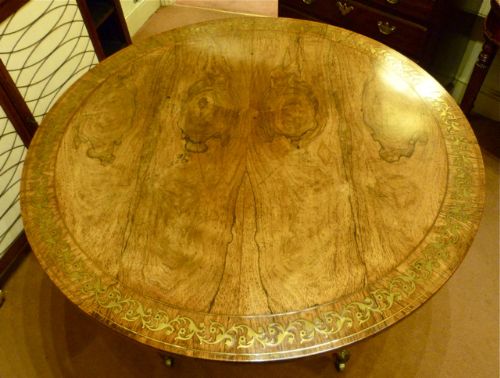 Superb Regency Brass-inlaid Centre Table