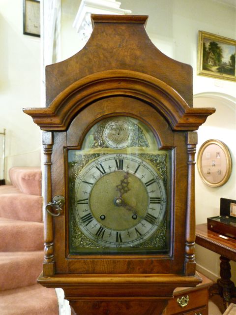 Burr Walnut "Grandmother'" Longcase Clock