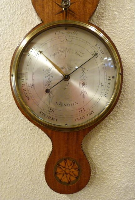 fig 1. A VERY GOOD EARLY 19TH CENTURY WHEEL BAROMETER