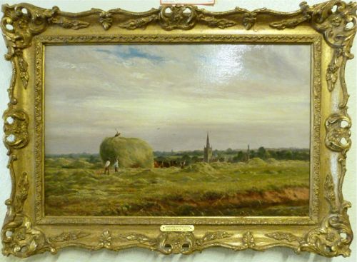 A Delightful English Landscape Oil on Canvas