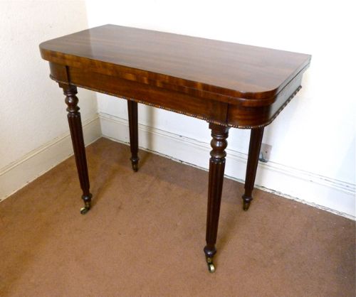 Fine Quality Mahogany Card Table by Gillows