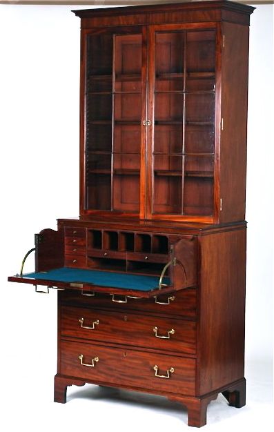 Fine Late 18th Century Secretaire-bookcase