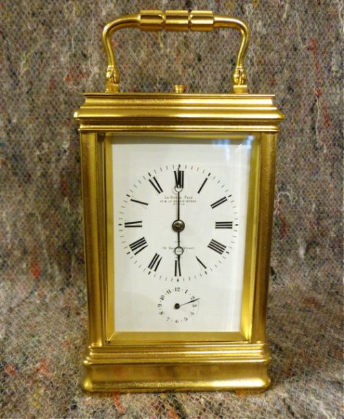 Good French Carriage Clock by Leroy Et Fils