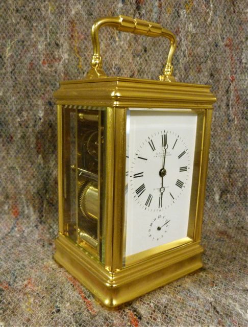 fig 1. GOOD FRENCH CARRIAGE CLOCK by LEROY ET FILS