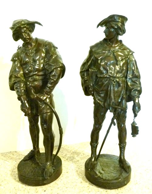 Fine Pair of Bronze Figures by Emile Picault