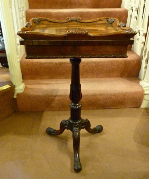 fig 1. ROSEWOOD FLOWER TABLE BY GILLLOWS OF LANCASTER