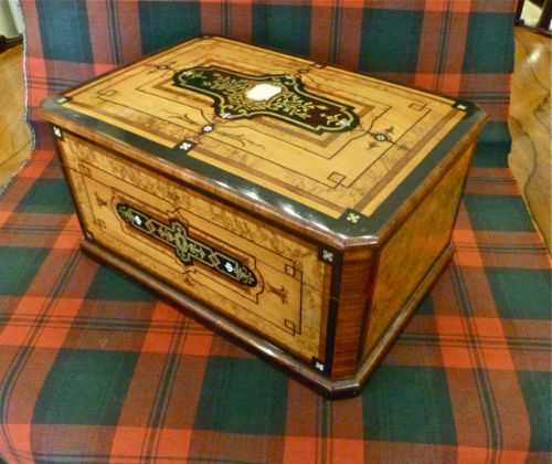 fig 1. SUPERB FRENCH FITTED DRESSING, SEWING AND JEWELLERY BOX