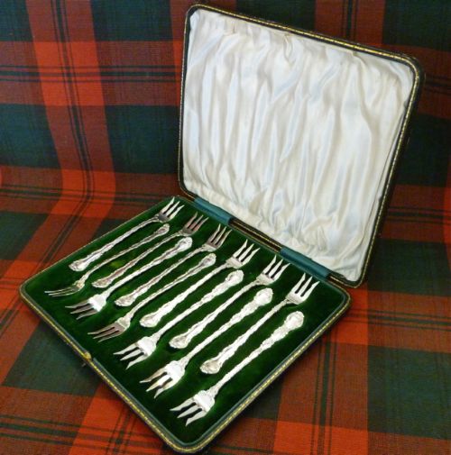 Cased Set of American Silver Forks by Gorham